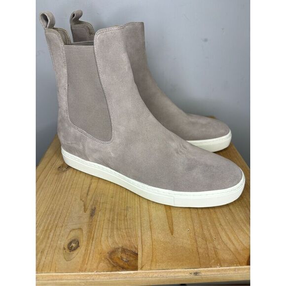 Vince Women's Norman B Nubuck Sneaker Ankle Boot Gray Size 9M - Picture 1 of 6